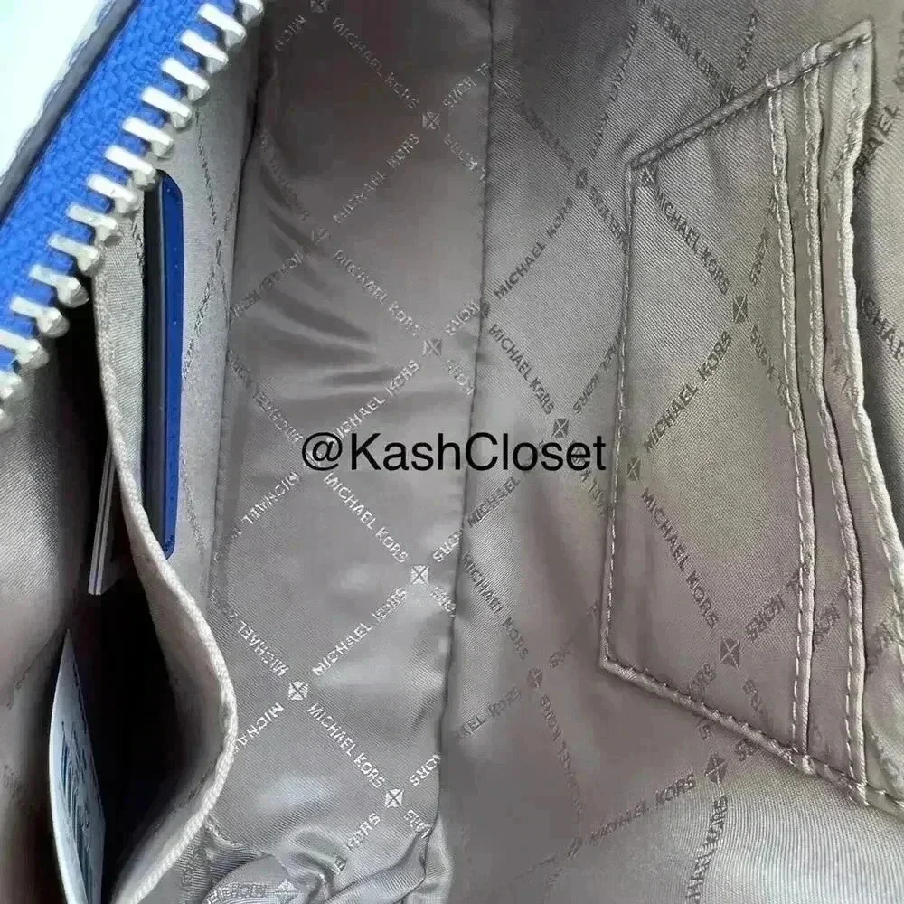 Michael Kors Crossbody Tech Attach With Adjustable Strap Ombre Electric Blue - Picture 6 of 12